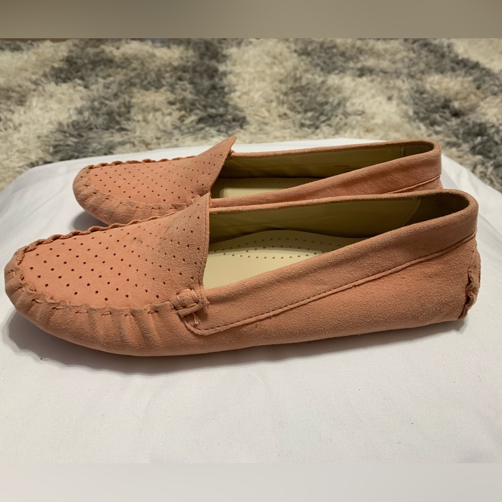 Cole Haan Blush Suede Loagers Size 6.5
